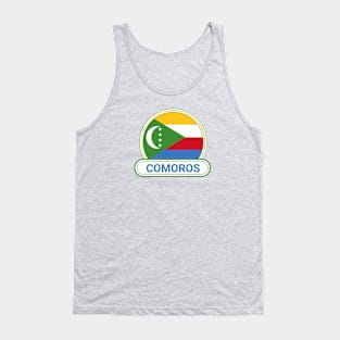 The Comoros Country Badge - The Comoros Flag Tank Top